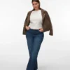 Vmtessa jeans med høj talje og bred benvidde