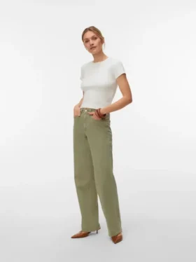 Vmtessa-jeans med høj talje og bred benvidde