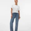 Vmtessa jeans med høj talje og bred benvidde