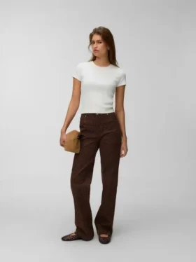 Vmtessa jeans med høj talje og bred benvidde