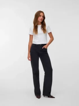 Vmtessa jeans med høj talje og bred benvidde