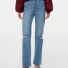Vmtessa jeans med høj talje og bred benvidde