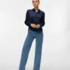 Vmtessa jeans med høj talje og bred benvidde
