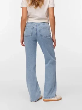 Vmtessa jeans med høj talje og bred benvidde