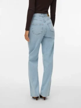 Vmtessa-jeans med høj talje og bred benvidde