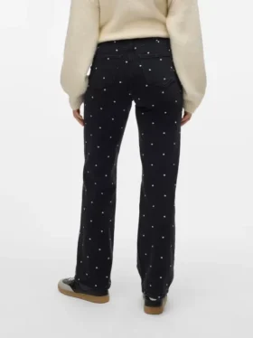 Vmtessa jeans med høj talje og bred benvidde