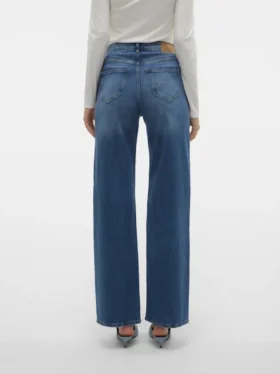 Vmtessa-jeans med høj talje og bred benvidde