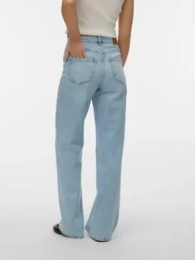 Vmtessa-jeans med høj talje og bred benvidde