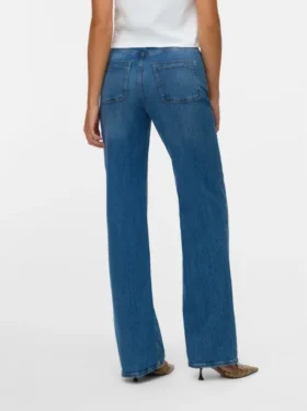 Vmtessa jeans med høj talje og bred benvidde