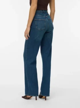 Vmtessa jeans med høj talje og bred benvidde