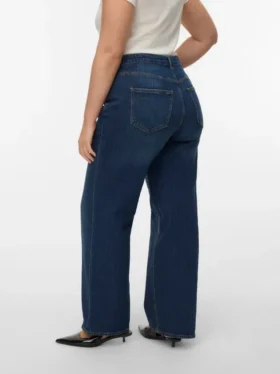 Vmtessa jeans med høj talje og bred benvidde
