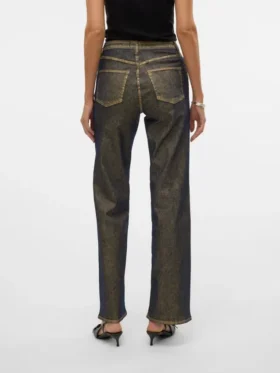 Vmtessa jeans med høj talje og bred benvidde