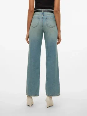 Vmtessa jeans med høj talje og bred benvidde