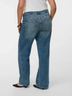 Vmtessa jeans med høj talje og bred benvidde