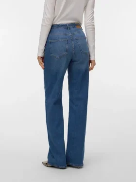 Vmtessa-jeans med høj talje og bred benvidde