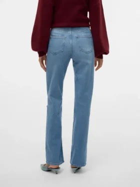Vmtessa jeans med høj talje og bred benvidde