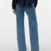 Vmtessa jeans med høj talje og bred benvidde