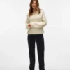Vmtessa jeans med høj talje og bred benvidde
