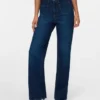 Vmtessa jeans med høj talje og bred benvidde