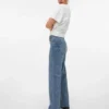 Vmtessa jeans med høj talje og bred benvidde