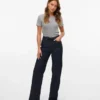 Vmtessa jeans med høj talje og bred benvidde