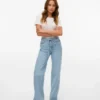Vmtessa jeans med høj talje og bred benvidde