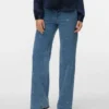 Vmtessa jeans med høj talje og bred benvidde