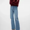 Vmtessa jeans med høj talje og bred benvidde