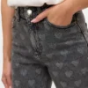 Vmtessa jeans med høj talje og bred benvidde