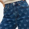 Vmtessa jeans med høj talje og bred benvidde