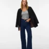 Vmtessa jeans med høj talje og brede ben