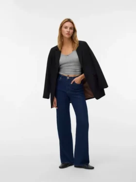 Vmtessa jeans med høj talje og brede ben