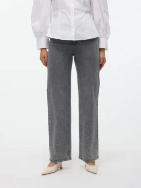 Vmtessa jeans med høj talje og brede ben