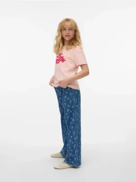 Vmtessa jeans med høj talje og brede ben