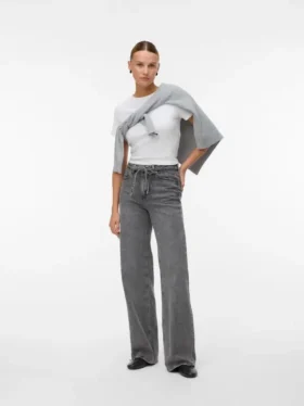 Vmtessa jeans med høj talje og brede ben