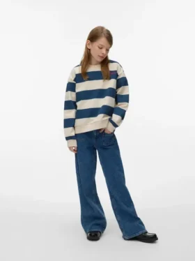 Vmtessa jeans med høj talje og brede ben