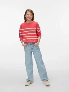 Vmtessa jeans med høj talje og brede ben