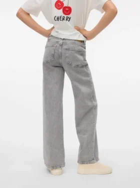 Vmtessa jeans med høj talje og brede ben