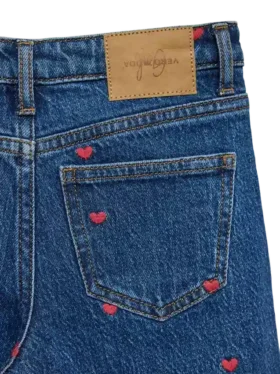 Vmtessa jeans med høj talje og brede ben