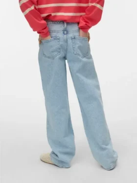 Vmtessa jeans med høj talje og brede ben