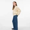 Vmtessa jeans med høj talje og brede ben