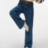 Vmtessa jeans med høj talje og brede ben