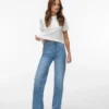 Vmtessa-Stretch jeans med høj talje og brede ben