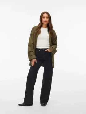 Vmtessa-Stretch jeans med høj talje og brede ben