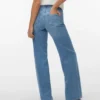 Vmtessa-Stretch jeans med høj talje og brede ben