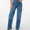Vmtessa-Stretch jeans med høj talje og brede ben