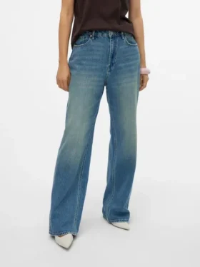 Vmtokey jeans med lav talje og lige pasform