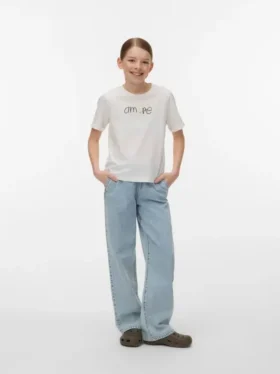 Vmvaleria jeans med mellemhøj talje og brede ben