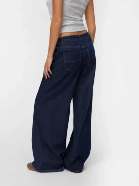Vmvaleria jeans med mellemhøj talje og brede ben