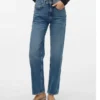 Vmvalerie jeans med mellemhøj talje og afslappet pasform